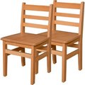 Wood Designs ‚Ñ¢ 16" Seat Height Hardwood Chair, Carton of Two WD81602